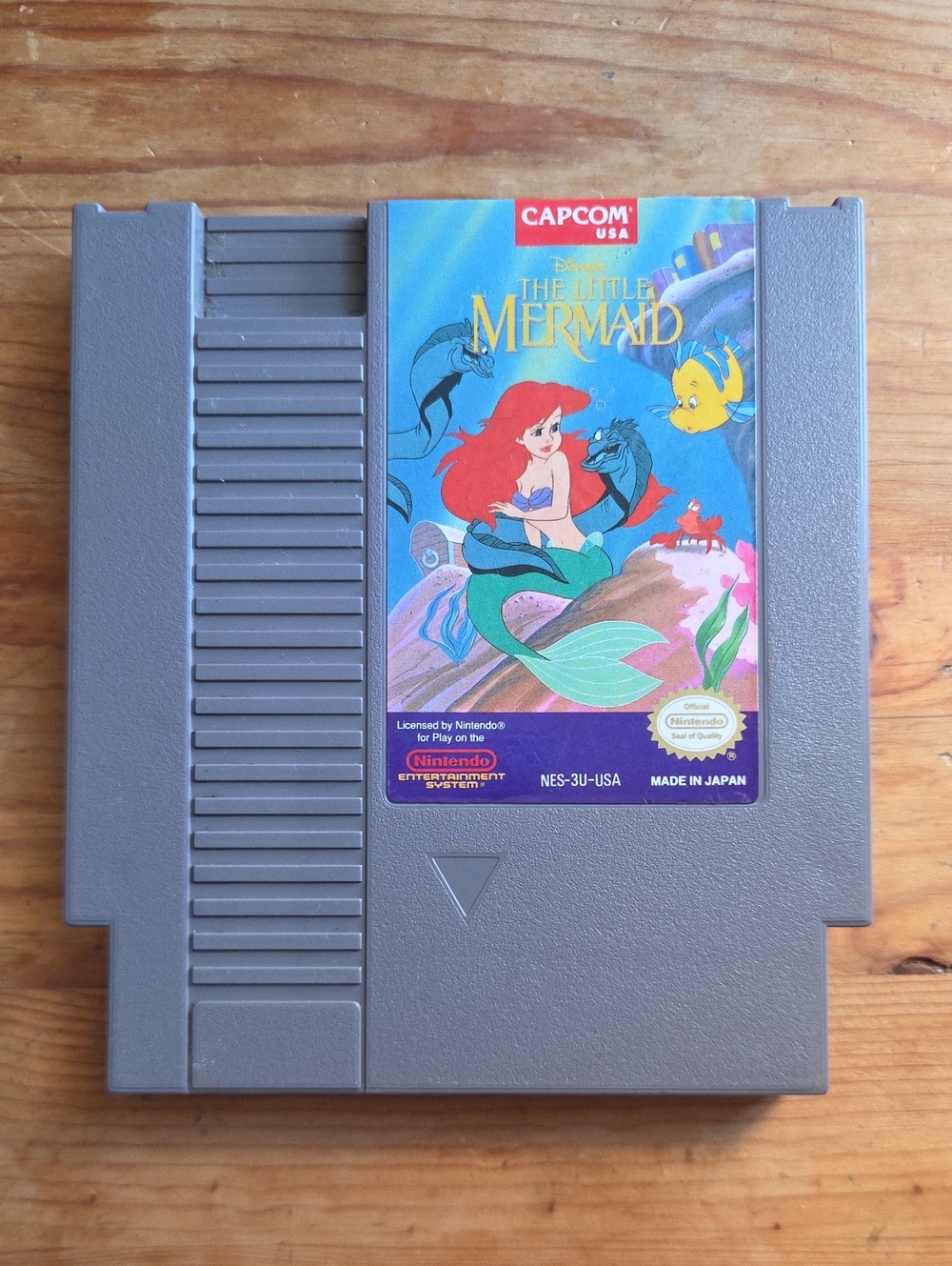 Nintendo NES Disney The Little Mermaid Game Cartridge Capcom TESTED
